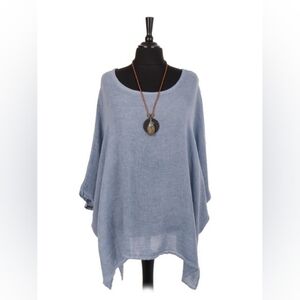 Pure Venice Linen Poncho